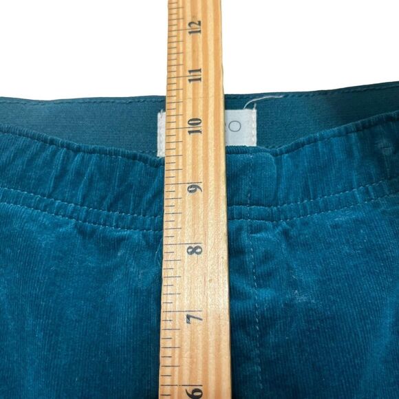 Anthropologie Pilcro Yaya Velvet Flare Pants Turquoise Women’s Size XS Pull-On - Picture 13 of 14